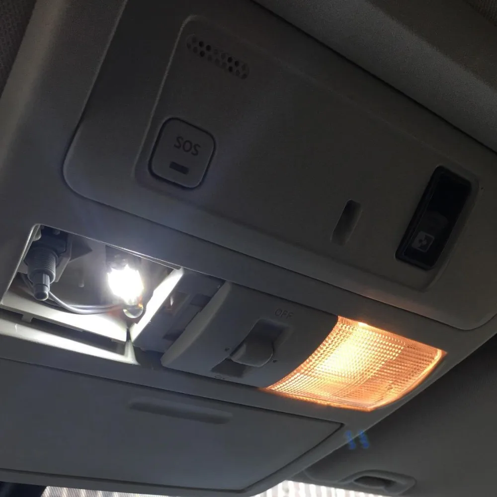 10 шт. белый светодиодный светильник Интерьер посылка комплект для Ford Explorer 2006 2007 2008 2009 2010 купол номерной знак светильник Ford-B-12