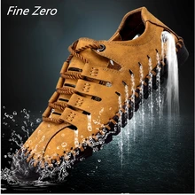 Новинка; сезон весна-лето; водонепроницаемая обувь; мужские пляжные сандалии; дышащая Спортивная обувь; мужские быстросохнущие шлепанцы на речном море; мужские уличные кроссовки унисекс