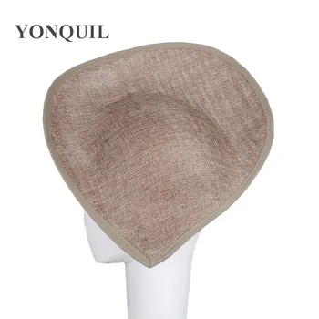 

2018 New arrival 30cm khaki fascinators hat beses fashion wedding headdress ladies millinery hat hair accessories 5pcs/lot SYB05