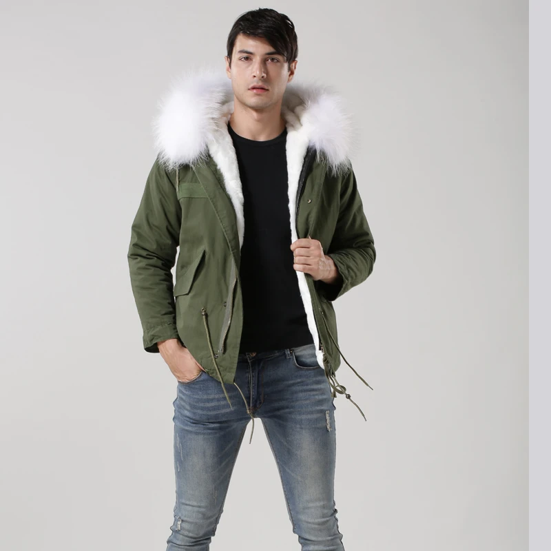 parka corta hombre