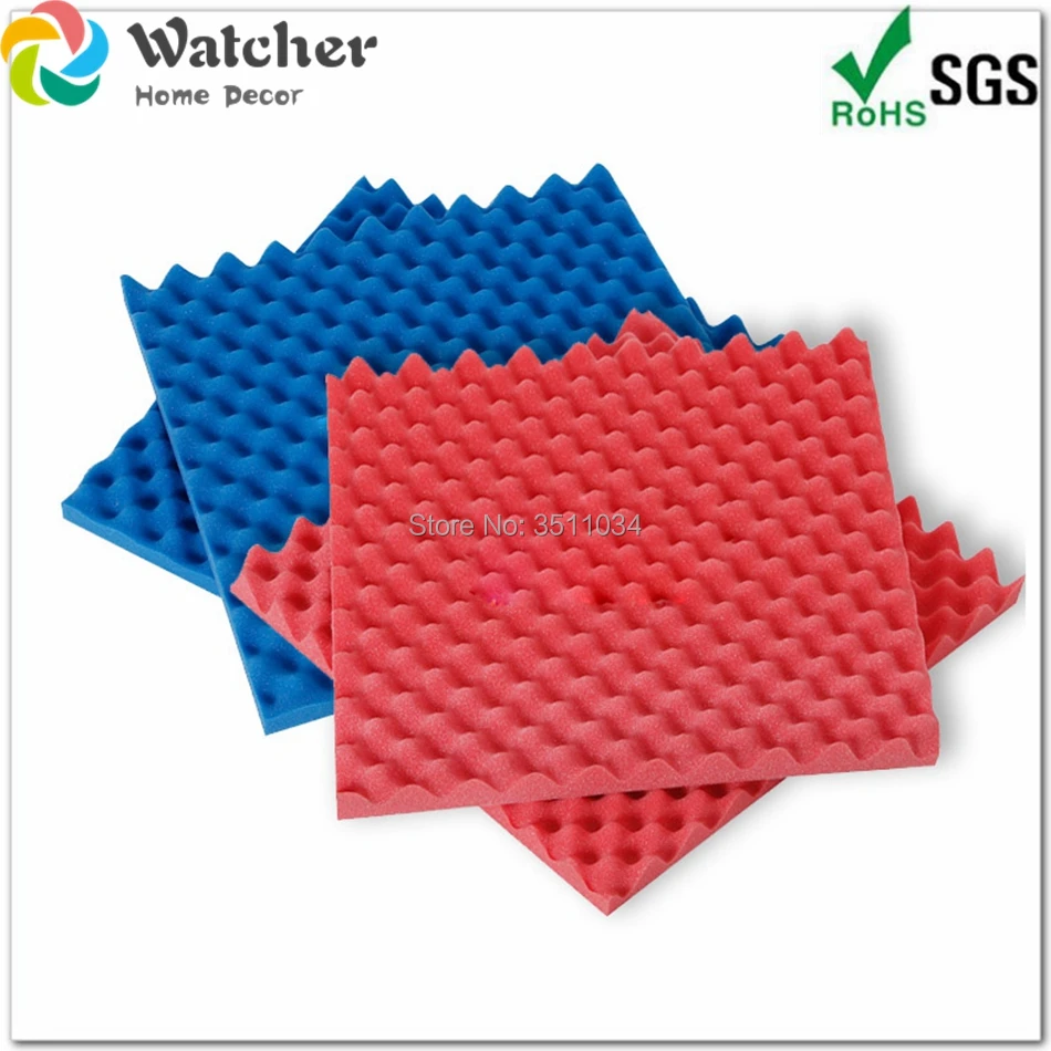 Kopen 1 DOOS 20 stks 50x50 cm 5 Vierkante Meter materiaalin akoestische foam Behandeling Sound Proofing studio schuim
