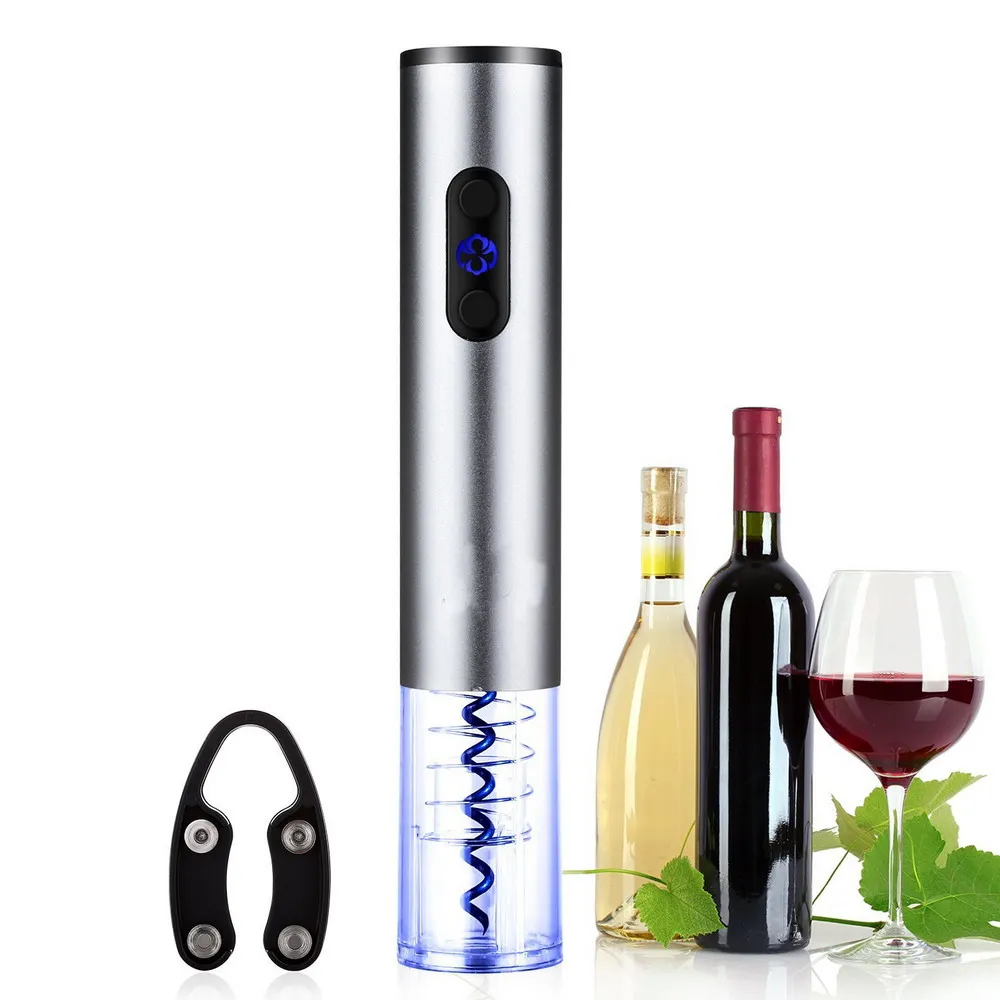 Автоматическая открывалка для бутылок вина комплект Электрический штопор с фольга резак 71020180527