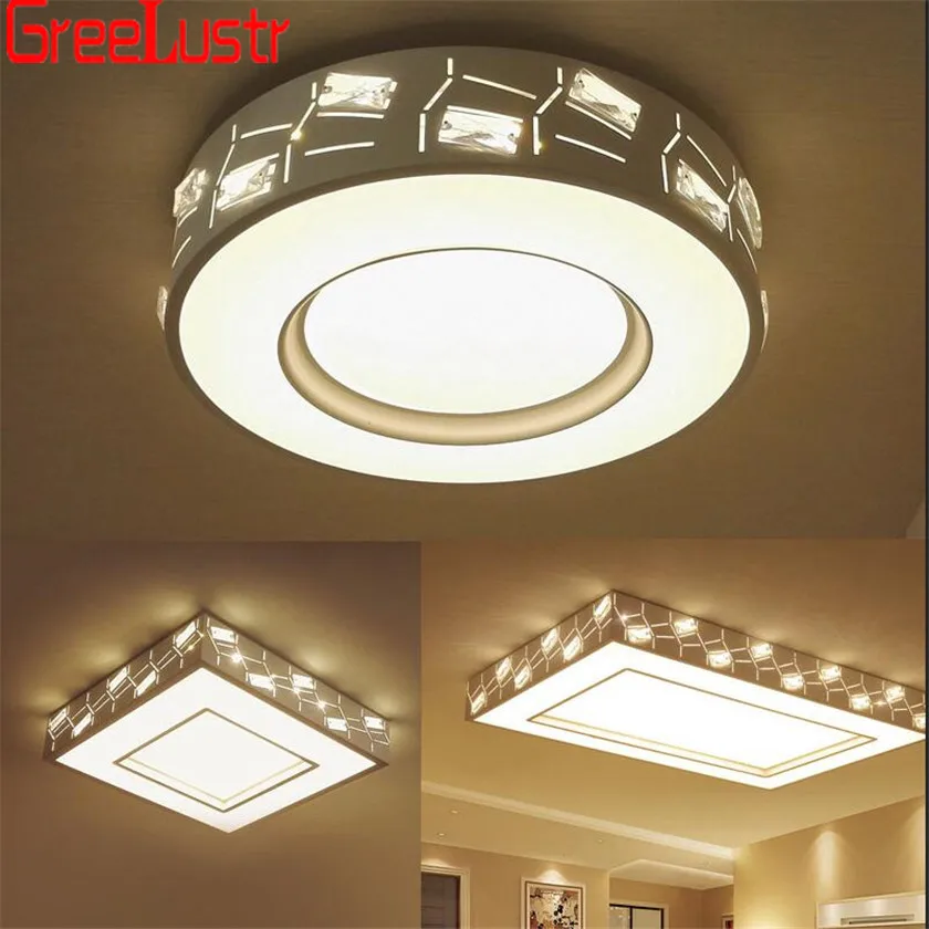 

Minimalist Circle Crystal Ceiling Lights 36W LED luminarias plafon Led Acrylic Ceiling Lamp Fixtures For Bedroom Living Room