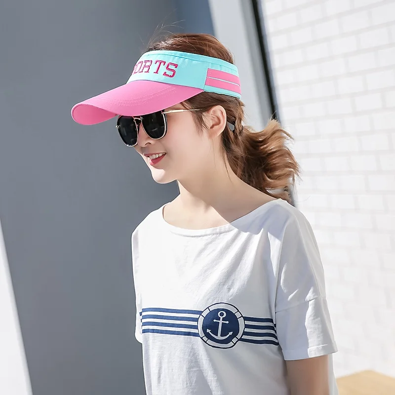 new arrival Outdoor Sport top hat ladies Running Printed Letter visor