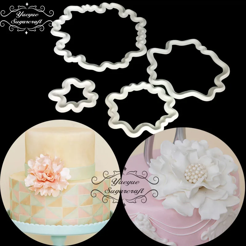 

Yueyue Sugarcraft Peony/orchid/carnation flower plastic fondant cutter cake mold fondant mold cake decorating tools sugarcraft