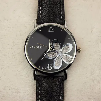 

Quartz Watch Women Watches Brand Luxury 2017 Wristwatch Female Clock Lady Lucky Flowers Casual Wristwatch