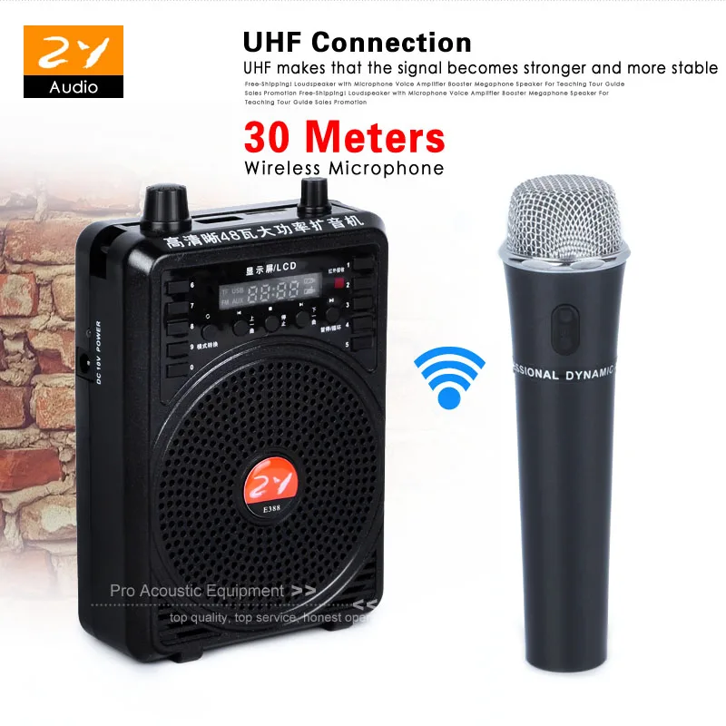 Портативный мини Усилитель громкоговорителя Мегафон усилитель голоса AMP MP3 FM