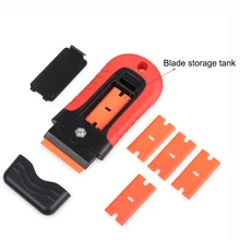 FOSHIO оконный оттенок керамическая стеклянная печь скребок для краски+ 5 шт. лезвие Автомобильная наклейка для удаления клея бытовой очищающий скребок