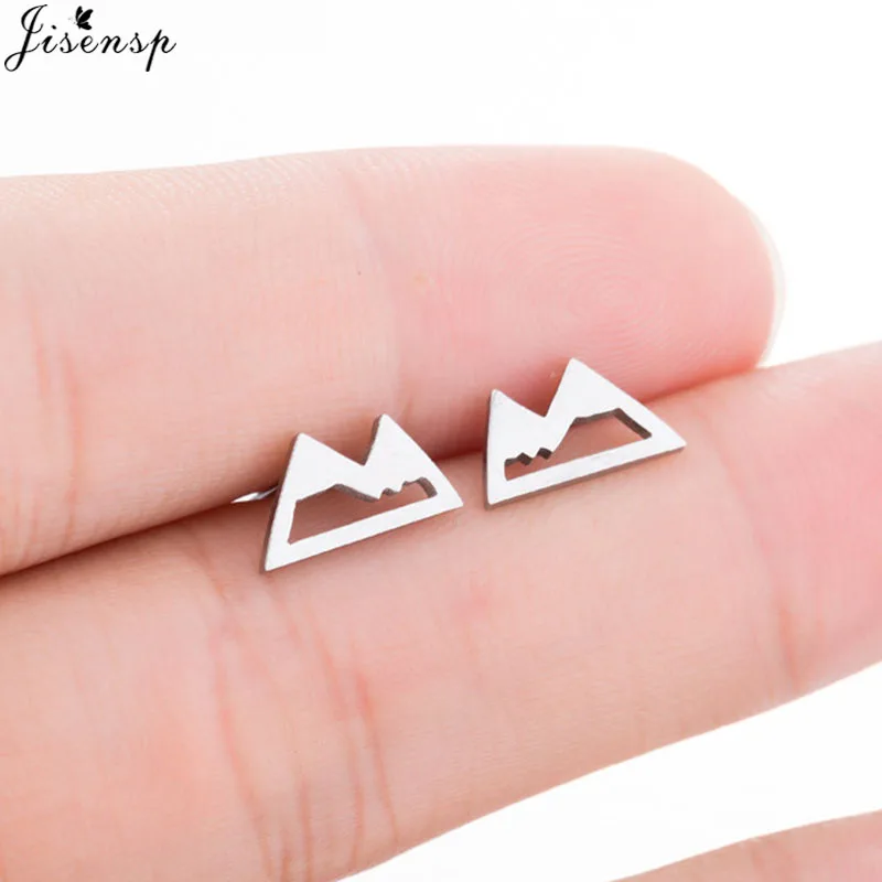 

Jisensp Unique Snow Mountain Earrings for Women Earrings Stud Nature Inspired Small Earrings Gift for Mom boucle d'oreille