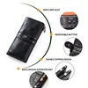 Contact's Genuine Leather Long Wallet Men Coin Purse Male Clutch Walet With Cell Phone Bag Portomonee Card Holder Free Engrave 4