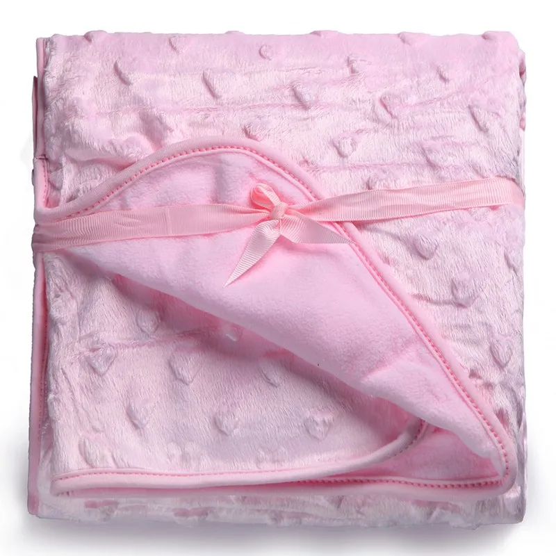 Г. Распродажа, детское одеяло/детское мягкое Коралловое одеяло для мальчиков и девочек/100*75 см/одеяла для новорожденных/Розовый, Белый/Розничная, 1 шт
