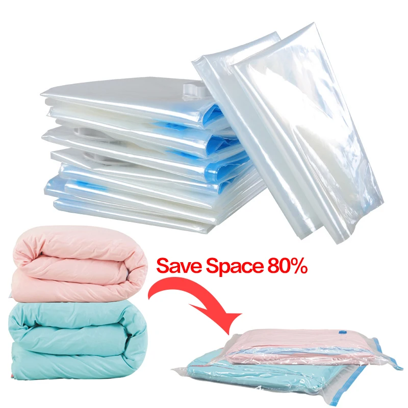 

New Vacuum Bags For Clothes Organizer Foldable Extra Large Vacuum Zak vetement Bedding Storage Bag Saving Space Dustproof Pest