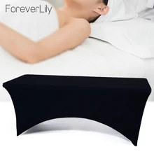 Professional Milk Silk Black Eyelash Bed Cover With Breathable Hole Comfortable Elastic Thick Bed Sheet For Beauty Salon Bed Use