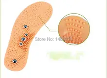 Free Shipping Clean Health Foot Magnetic Therapy Thener Massage Insoles Shoe Comfort Brioche Pads Foot Care