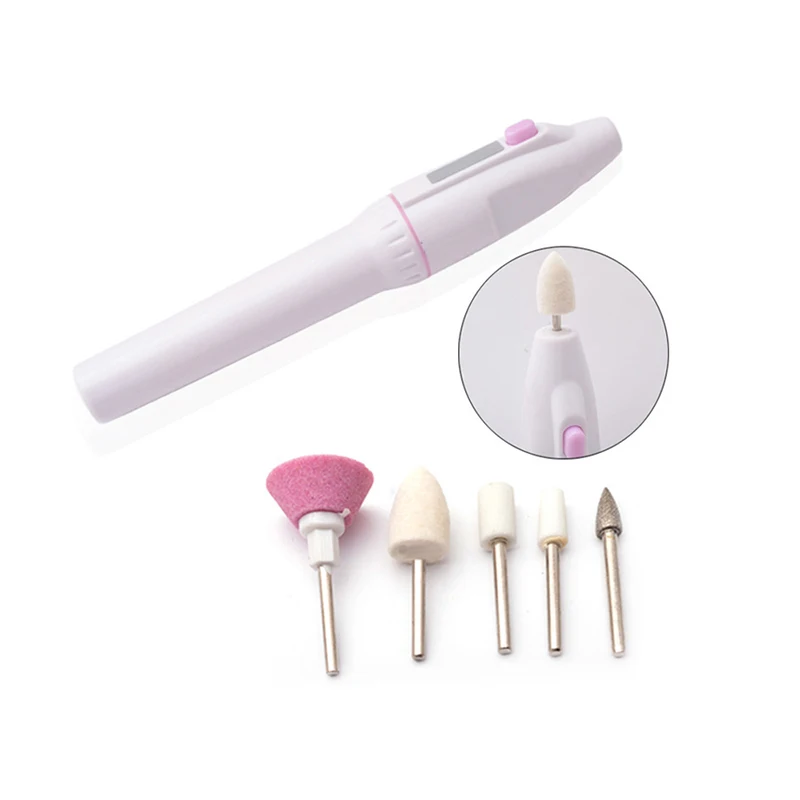 Professional 5 in 1 file care tools polisher grinding foot set tool 5