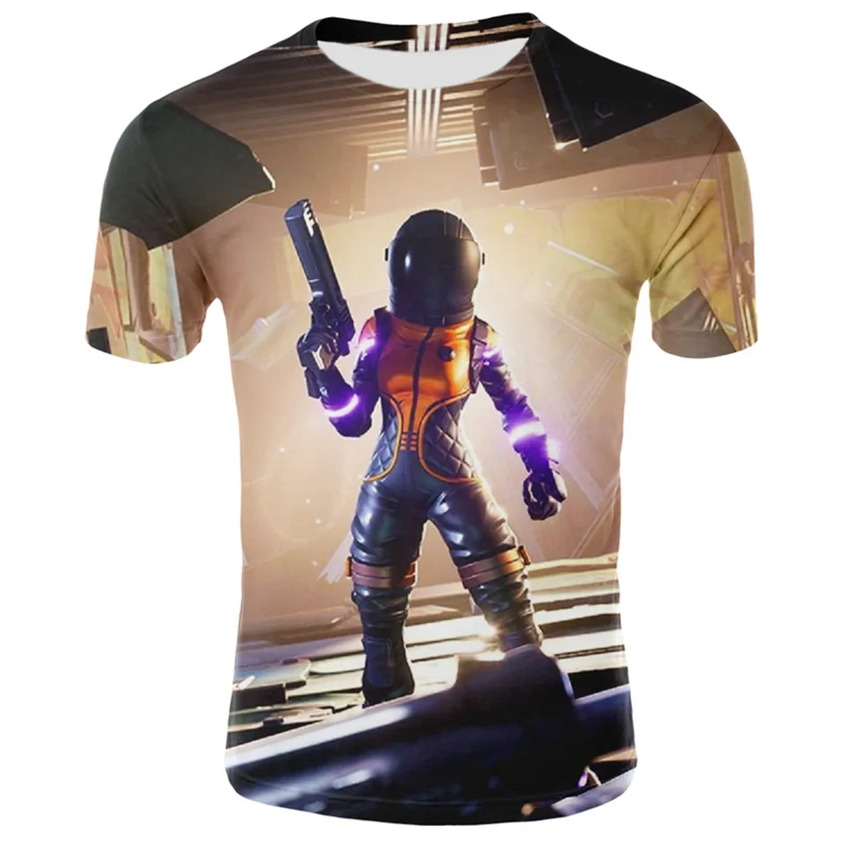 

2019 Boys Battle Royale T-shirt Costume Girls Fortnight T Shirt Costume Children Clothing Baby Hot Game Tees Tops Kids Clothes