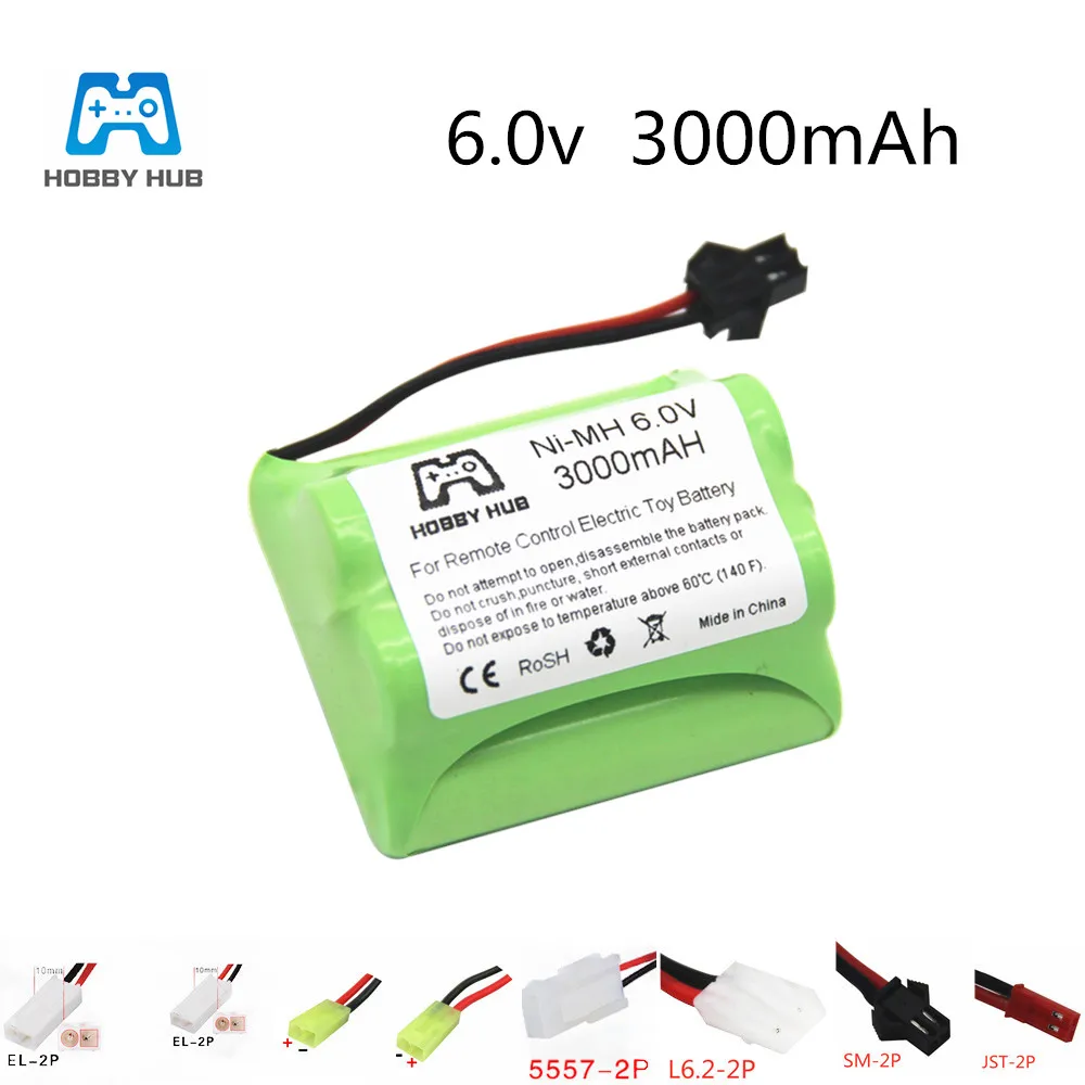

NI-MH 6v 3000mah AA 2800mah 2400mah battery High capacity AA rechargeable Battery 6.0v for electric toys for RC car truck boat