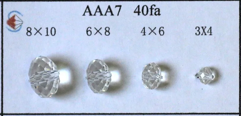 Стребелль Топ AAA 4x6 мм 6x8 мм 8x10 мм Кристалл Rondelle бусины DIY ювелирные изделия