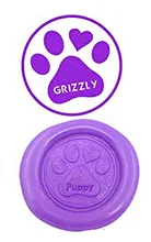 Dog Paws Vintage Custom Luxury Wax Seal Sealing Stamp Brass Peacock Metal Handle Sticks Melting Spoon Wood Gift Box Set