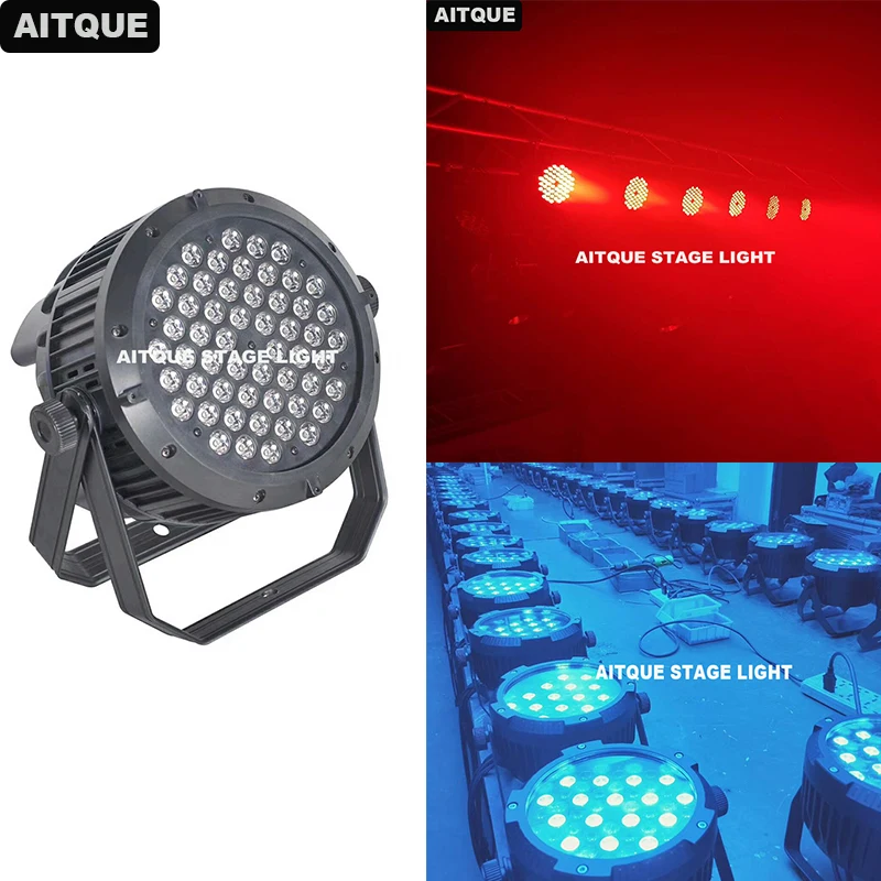 50 шт./лот Led par waterproof 54x3 w led dj rgbw can rgb ip 65|Эффект освещения сцены| |