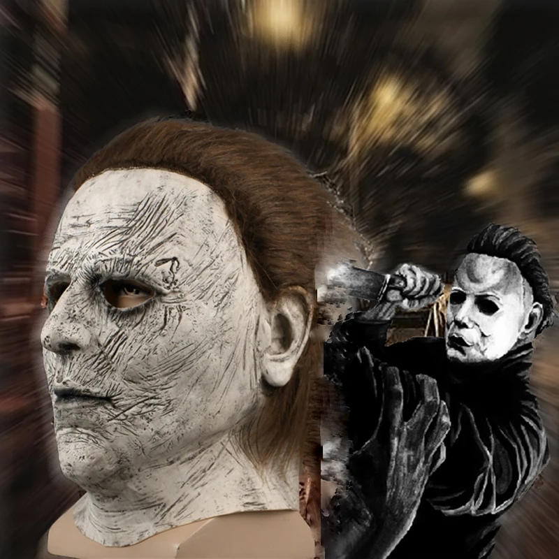 Фильм Маска «Майкл Майерс» косплей для взрослых латексный полный шлем для лица Хэллоуин маска ужасов костюм вечерние реквизит страшные маски