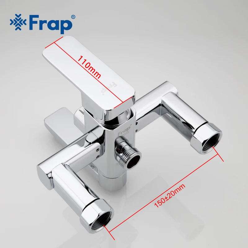 FRAP Shower Faucets high quality bath shower mixer set for bathroom chrome shower faucet taps with ABS shower head modern style