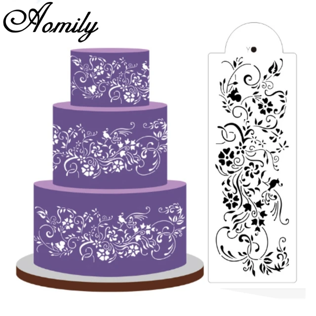 Cake Decorating Stencil Molds Wedding Cake Stencils Cake Templates Spray  Floral Cake Mould Baking Tools Dessert Decorating - Cake Tools - AliExpress