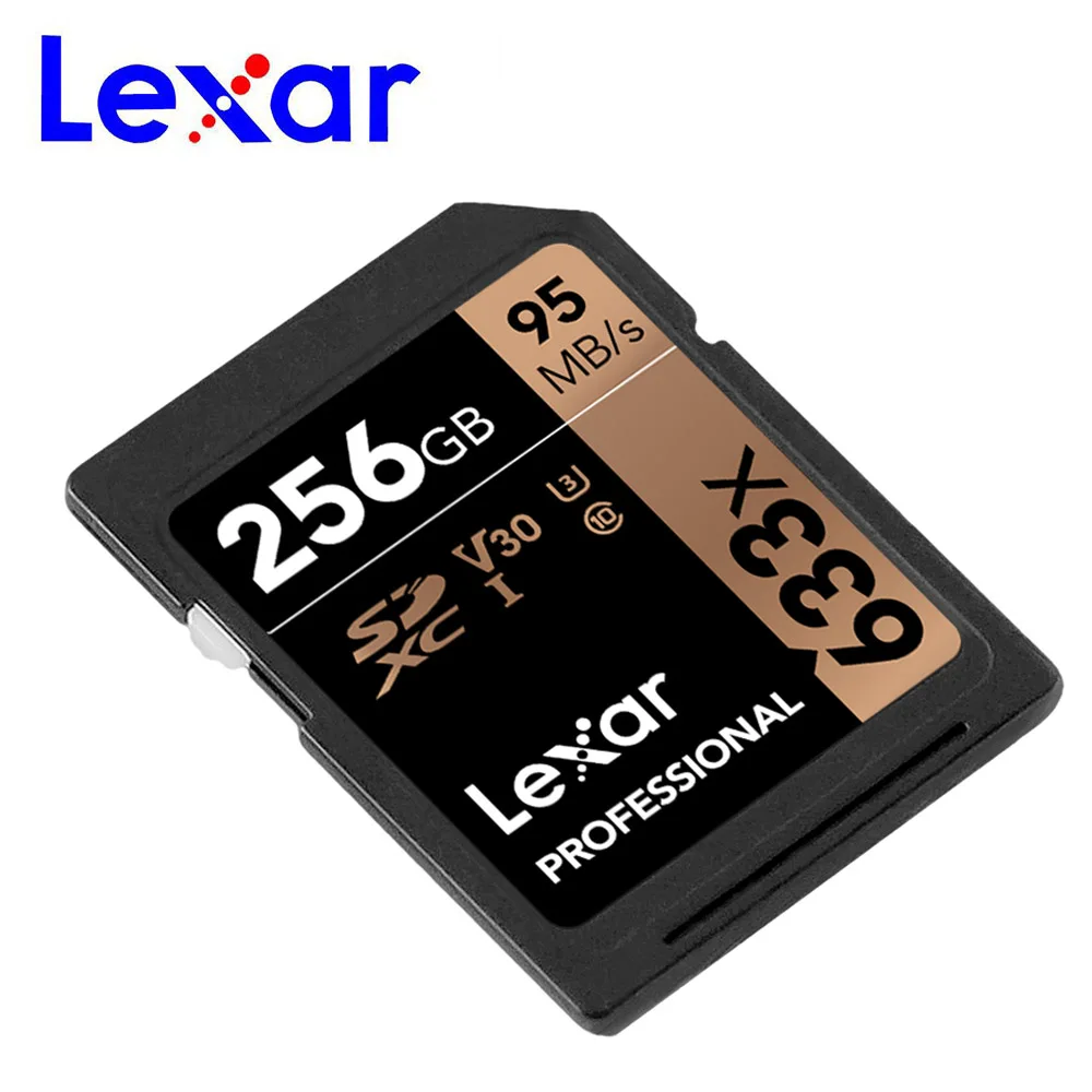 Карта памяти Lexar SD 128G 64G 256G 32G 512G класс 10 U3 SDHC SDXC 95 м/с карта флэш-памяти для камеры 1080p 3D 4K