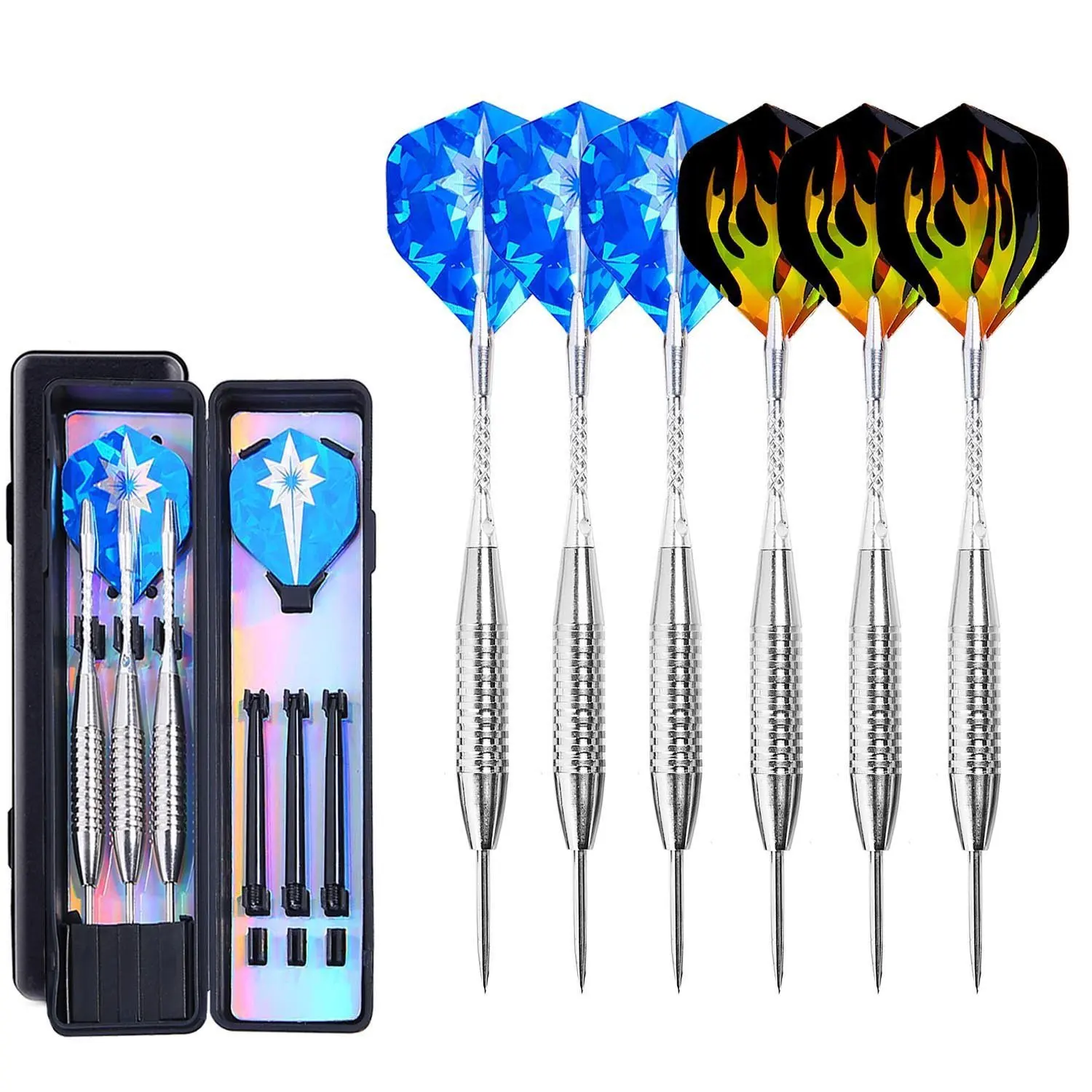 Buy Hot sale 6 pcs Stainless Steel Dart Steel Tip Dart