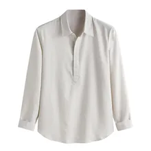 M-3XL, Мужская мешковатая полосатая хлопковая льняная рубашка с длинным рукавом на пуговицах размера плюс, Мужская одежда, мягкая удобная мужская рубашка