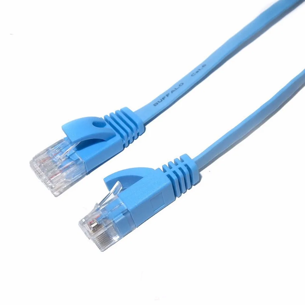 

JRGK CAT6 Flat Ethernet Cable 250MHz 1000Mbps CAT 6 RJ45 Networking Ethernet Patch Cord LAN Cable for Computer Router Laptop