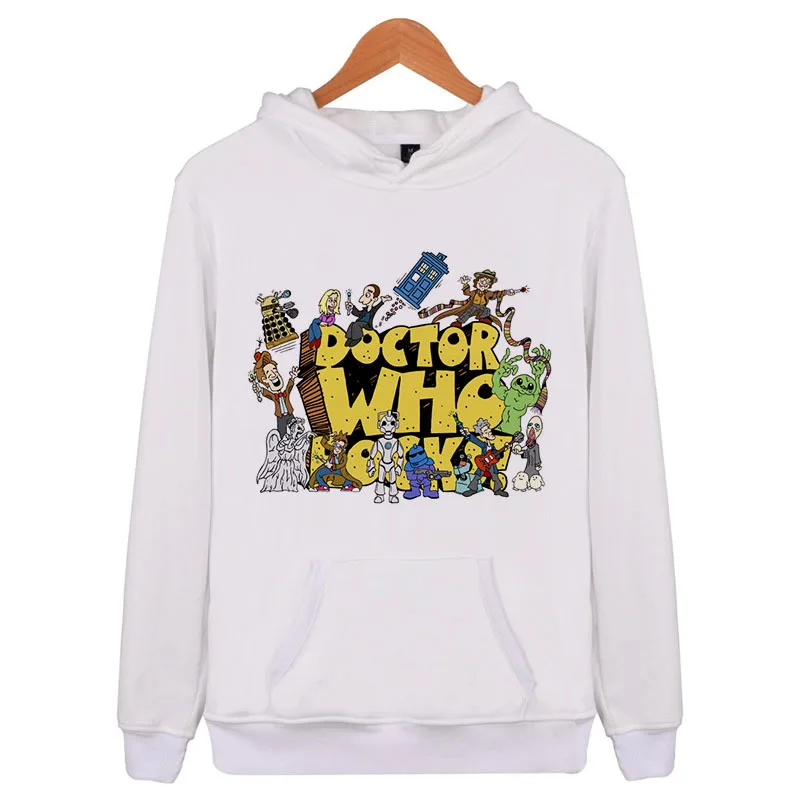 

doctor who print men hoodie hoodie sleeve hip-hop pullovers Hooded Sweatshirt women/men outerwear Q5373