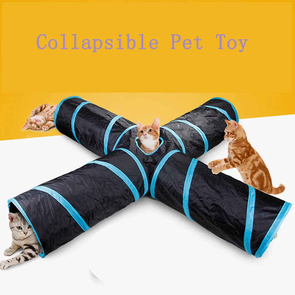 

Cat Toy Pet Cat Dogs Rabbits Play Tunnel Long Collapsible Tunnel Play Kittens Toy Gatos Productos Para Mascotas Jouet Chat