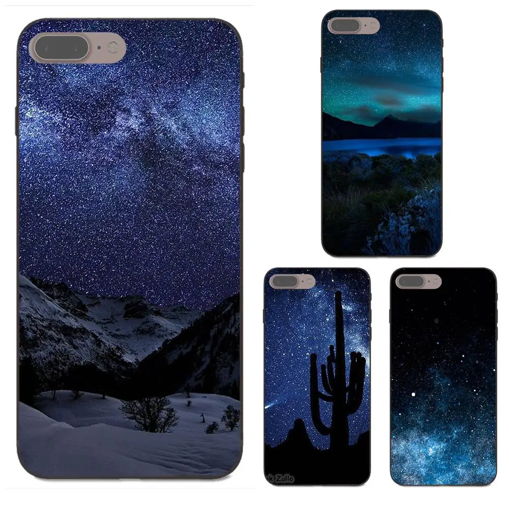 

For Xiaomi Mi Mix Max Note 2 2S 3 5X 6 8 SE A1 Play F1 Luxury TPU Rubber Phone Case Starry Night Space Sky