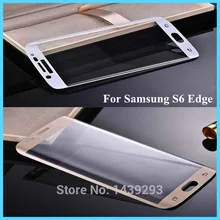 Для samsung S 6 Edge цветной полноразмерный защитный экран из закаленного стекла для samsung Galaxy S6 Edge G9250 3 цвета