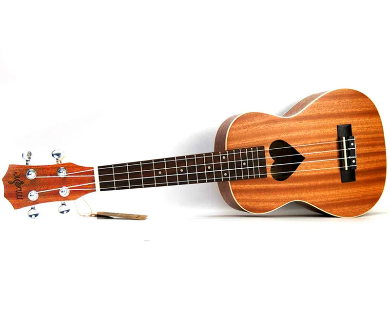 21 дюймов Ukelele сопрано маленькая гитара 4 струны Гавайская электрическая Гавайская гитара Акустическая гитара e любящее сердце узор Cavaquinho gitar