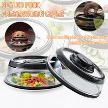 Kitchen Vacuum Food Sealer Vacuum Plate Sealer Fresh Cover with Time Scale Refrigerator Dish Cover Tools