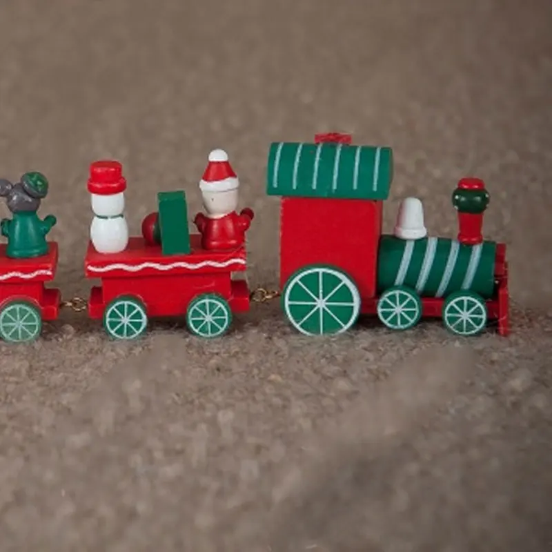 Милые очаровательные украшения деревянные и музыкальные Рождество поезд орнамент Декор Детская игрушка подарок новый fj88