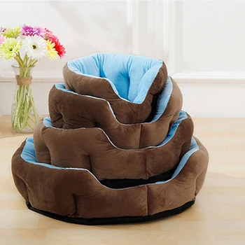 

Pet Dog Bed Winter Warming Dog House Super Soft Short Plush Nest Dog Baskets Kennels For Small Medium Cat Puppies Pet Supplies