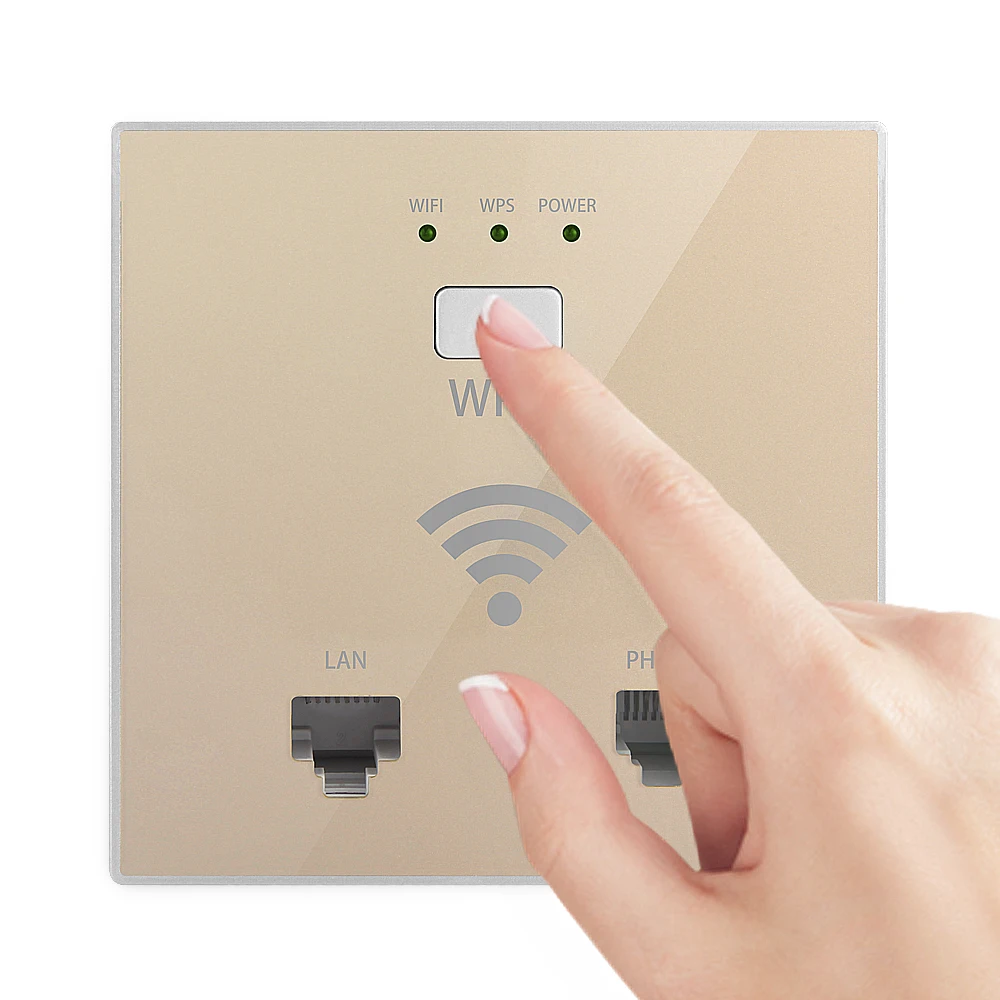 Newly 300Mbps in Wall WiFi Access Point Wireless Socket AP for Hotel