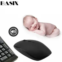 Basix беспроводная мышь 2,4 ГГц Бесшумная мышь перезаряжаемая для ПК ноутбука мини компьютерная мышь 1200 dpi для Mac, ПК, ноутбука