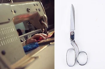 

Top tailor commend 8 inch 2CR13 stainless steel chrome plated forging clothing Anti rust scissors Office cutting scissor