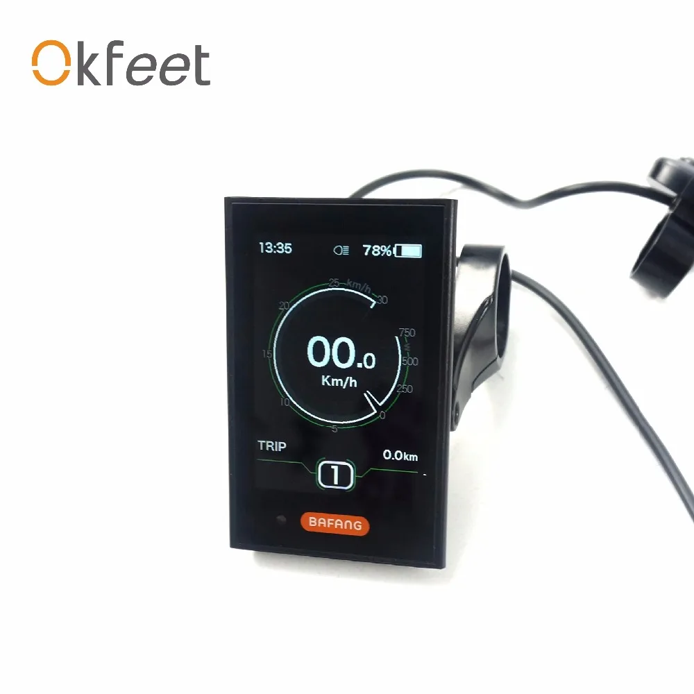 

okfeet 8FUN BAFANG LCD DPC18 Display with USB Port BAFANG BBS Mid Central Motor