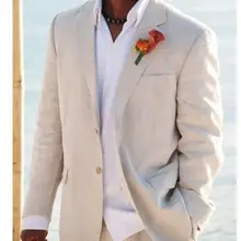 Цвет слоновой кости, 2 предмета(пиджак, брюки, галстук), модный смокинг из Германии, с отворотом, две пуговицы, с хвостом, сделано Terno Masculino, высокое качество, SlimFit