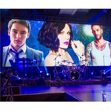 Литой алюминиевый шкаф 500 × 500 мм Прокат P4.81 SMD Крытый концертный сценический светодиодный фон