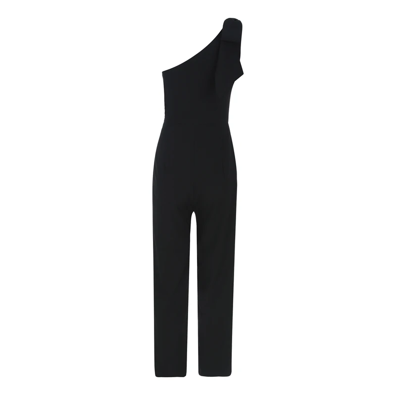 Max Spri 2019 Women Jumpsuit Asymmetric One Shoulder Sleeveless Romper Solid Color Sexy Bodycon Jumpsuit Max Spri 2019 Women Jumpsuit Asymmetric One Shoulder Sleeveless Romper Solid Color Sexy Bodycon Jumpsuit
