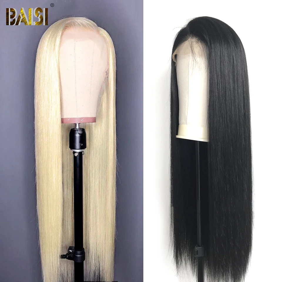

BAISI Lace Front Wigs Human Hair Wigs Straight 360 Lace Frontal Wig 613 Blonde Lace Front Wigs Brazilian Virgin Hair