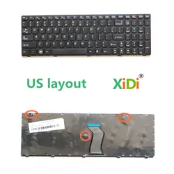 НОВЫЙ США клавиатура для ноутбука LENOVO G580 G580A G585 Z580 Z580A Z585 Z585A P580 P585 Клавиатура ноутбука с черной рамкой