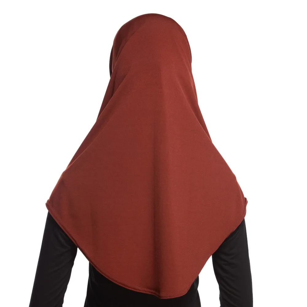 Женский мусульманский сакраф, сплошной комплект из 2 предметов, наружный шарф и внутренняя шапка хиджабы, мусульманский исламский шарф, шарфы, сплошной хиджаб, шапка s