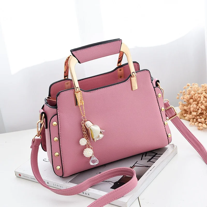 

Women Fashion Pu Leather Bag Luxury Women Boston Bag Casual Ladies Handbag Shoulder Bags Female Tote Bag